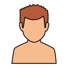 young man shirtless avatar character