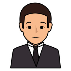 elegant businessman avatar character