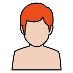 young man shirtless avatar character