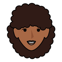 beautiful woman head avatar character