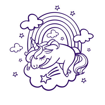 Unicorn Sleeping