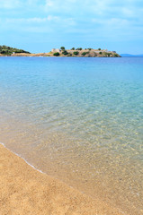 Summer sea coast (Sithonia, Greece).