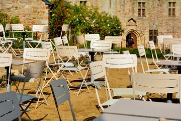 Mobilier d'extérieur en métal peint