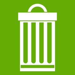 Trash can icon green