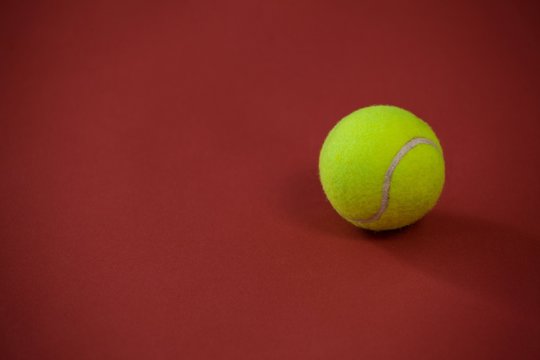 High angle view of tennis ball