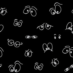 Cartoon eyes pattern