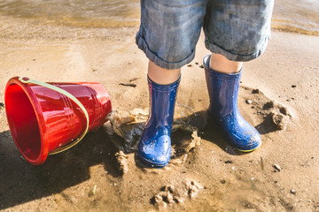 Childhood Outdoors: Playing in the Lake