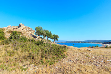 Fototapeta na wymiar Trani Ammouda beach(Halkidiki, Greece).