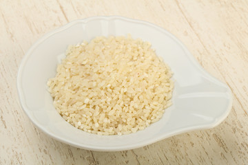 Raw rice heap