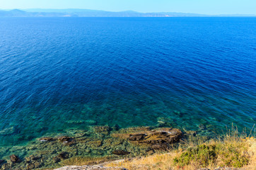 Summer sea view(Halkidiki, Greece).