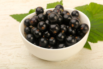 Ripe black currants