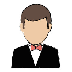 elegant businessman avatar character