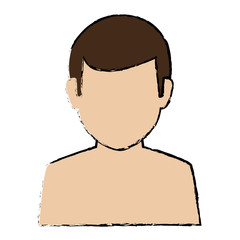 young man shirtless avatar character