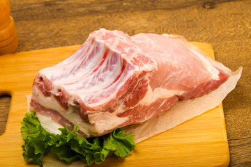 Raw pork meat