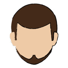 young man head avatar character