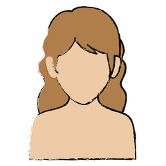 beautiful woman shirtless avatar character