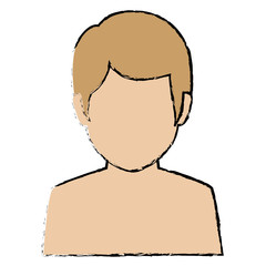 young man shirtless avatar character
