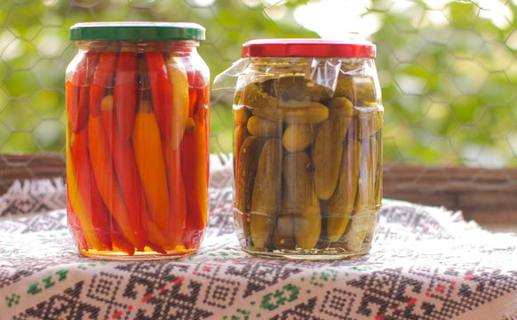 Pickled Peppers And Pickles