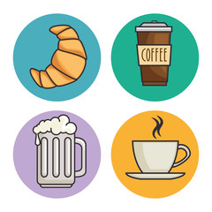 bread and beverage icon