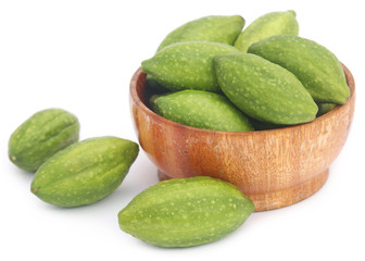Fresh green medicinal haritaki fruits