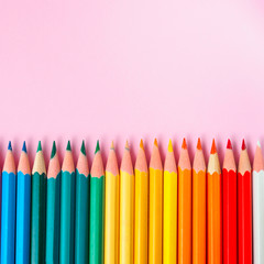 Colored pencil on paper background for drawing color circle