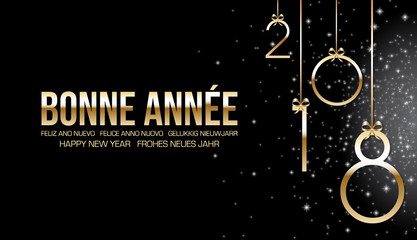 Bonne année 2018 noire