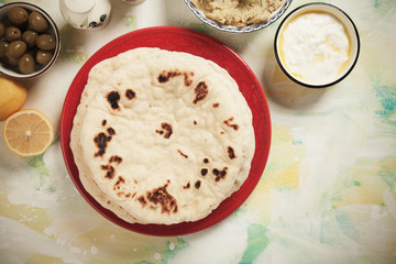 Home made pita bread