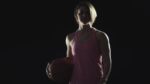 Portrait of basketball player
