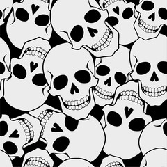 The unadorned pattern of the skull and roses