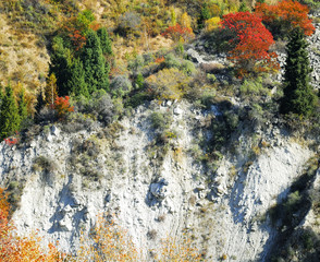 Hill side erosion, Almaty mountains