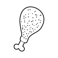 fast food roasted chicken menu restaurant vector illustration