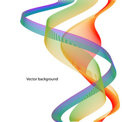 Vector abstract background. Line waves. For business, science, technology design.