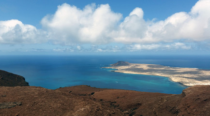 Fototapeta na wymiar Volcanic Island La Graciosa / Lanzarote / Canary Islands