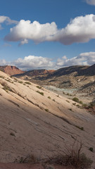Moab Utah slick rock strata of the American Southwest puts on an amazing show for your eyes