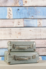Vintage travel suitcases