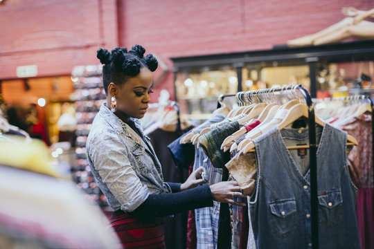 Black Woman During Shopping