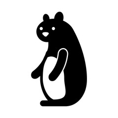 autumn season squirrel animal forest vector illustration