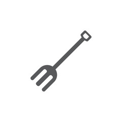 Metal garden forks icon