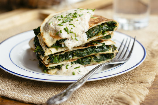 Spanakopita Quesadillas