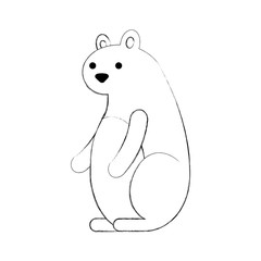 autumn season squirrel animal forest vector illustration