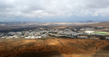 Teguise - a view from volcano / Lanzarote / Canary Islands