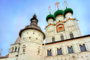 Fototapeta na wymiar Rostov Kremlin, the Golden Ring of Russia