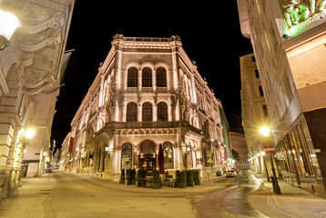 Palais Ferstel - A traditional Viennese building at Herrengasse in downtown district of Vienna,...