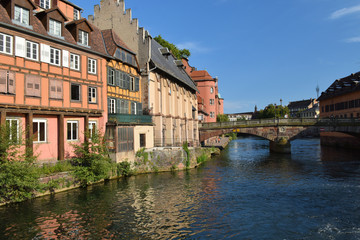 Fototapeta na wymiar Straßburg, Elsaß, Frankreich, Europa / Strasbourg, Alsace: Altstadt - La petite France