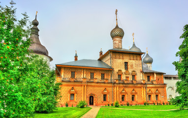 Fototapeta na wymiar Church at Rostov Kremlin, the Golden Ring of Russia