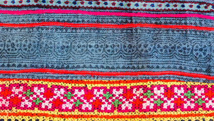 Thai embroidery, Handmade tribe textile style