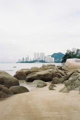 Captured on analog film, Shamrock Beach Villas is a peaceful spot in busy Penang Island, Malaysia.