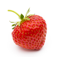 Strawberry isolated on white background. Fresh berry.