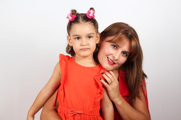 Mother and daughter together