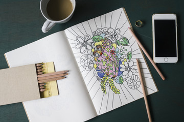 Adult coloring